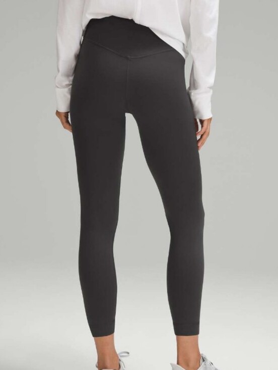 lululemon athletica Pants - Lululemon Wunder Under Smooth Cover High-Rise Tight 25" Graphite Grey EUC
